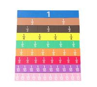 51 pièces de tuiles de fractions magnétiques arc-en-ciel, jouets éducatifs précoces de mathématiques, jouets éducatifs