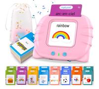 510 Mots Carte Flash, 2-6 Ans, Rose