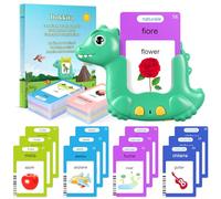 510 Mots Cartes Parlante Montessori Italien, Carte Parlante en Italien, Jeux Educatif Enfant de 2 à 6 Ans, Jeux Montessori pour Apprentissage-3 Mode de Langue-Italien/Anglais/Bilingue