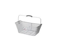 Point 05100500 Panier pour Porte-Bagages arrière avec poignée Ergonomique, parois inclinées et Fixation avec Ressort Noir 40 x 28 x 18 cm