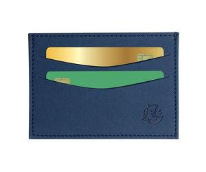 [5105232-00CE] Exacompta Porte-cartes Denim avec poche - 10,3 x 7,5 cm - Bleu