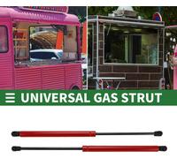510mm 535N Amortisseur à gaz Vérin à gaz 120lb Vérin à gaz pour coffre de lit, portes, trappes au sol, fenêtres d'appentis Rouge, jeu de 2 pièces