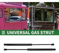 510mm 535N Amortisseur à gaz Vérin à gaz 120lb Vérin à gaz pour coffre de lit, portes, trappes de plancher, fenêtres d'appentis Noir, jeu de 2 pièces