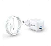 511 20W USB C iPhone Charger, Fast, Durable and Compact PIQ 3.0, for iPhone 14/13, Galaxy, Pixel 4/3, iPad/iPad Mini (+ 1 MFi Certified USB C to Lightning Cable 180cm)