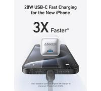 511 Chargeur Iphone Rapide ( Nano Pro) 20w Piq 3.0, Chargeur Usb C Durable Pour Iphone 13/13 Mini/13 Pro/13 Pro Max/12, Ipad/Ipad Mini, Pixel, Blanc(Câble Non Inclus)