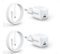 511 Chargeur Nano Usb-C 20 W, Rapide, Durable Et Compact Piq 3.0, Pour Iphone 16/15, Galaxy, Pixel 4/3, Ipad/Ipad Mini(+ 2 Câble C Vers C De 180 Cm)