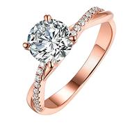 511 GoldSilberquartniere Damen ringe 925 Ehering Strass Größe Ringe O Ringe Sortiment Metall, 6, Métal, Aucune pierre précieuse