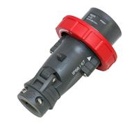 51160 LEGRAND, Straight cont.plug 380V 16A 3P+A Hypra - IP 66/67-55 - IK 09, ...