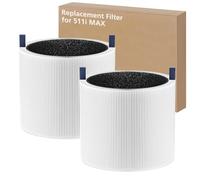 511i Max Lot de 2 filtres de rechange compatibles avec le purificateur d'air Blue Pure 511i Max, filtre HEPA 3 en 1 H13 et système de filtration au charbon actif, ajustement parfait pour 511i Max,