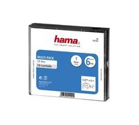 [51292] Hama Boîtier "Multipack" pour 6 CD Transparent/Noir