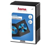 [51294] Hama Lot de 5 boîtiers Double DVD Noir