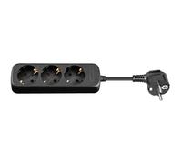 [51295] Goobay Bloc Multiprise 3 Prises, 1,5 m, noir prise à contact de prote...