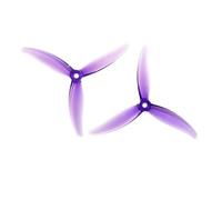 5130 MCK Hélice renforcée à 3 pales de 5,1 Pouces, Trou Central M5 for Drone de Course RC FPV de 5 Pouces et Maintenance de la Propulsion du quadricoptère, pièce 5.1x3.0x3 (2 Paires)(2pairs Purple)