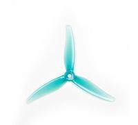 51466 MCK V2 Hélice renforcée à 3 pales de 5 Pouces M5 Trou Central for Moteur sans balais 2207 2306 Drone de Course FPV et pièce de Propulsion Quadcopter (12 Paires)(6pairs Wave Blue)