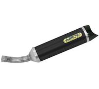 Arrow Street Thunder Aluminium Dark With Carbon End Cap Yamaha Yzf-r 125 ´19-22 Homologated Muffler Argenté Homologated