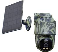 Technaxx Caméra de sécurité d'extérieur 4G PT Dome TX-290 avec Panneau Solaire 5 W - PTZ 360 °, vidéo Full HD 4 MP, Vision Nocturne, détection de Mouvement PIR, IP65, Audio bidirectionnel