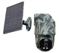 Technaxx Caméra de sécurité d'extérieur 4G PT Dome TX-290 avec Panneau Solaire 5 W - PTZ 360 °, vidéo Full HD 4 MP, Vision Nocturne, détection de Mouvement PIR, IP65, Audio bidirectionnel