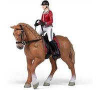 Papo 51564 Cheval de promenade et sa cavalière Marron G