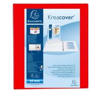 [51843RE] EXACOMPTA Classeur personnalisable Kreacover A4 Maxi 4 Ax Diam 40mm...