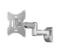 goobay support ecran mural goobay tv easyscope twin m 17 à 42" (30 kg max) (argent) noir