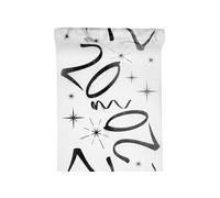 SANTEX 5192-20-30, CHEMIN de table Anniversaire Blanc 20 ANS