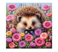 51buyoutgo Canevas Broderie Point de Croix Kit Complet Adulte Debutant Compté Pré Imprimé Estampillé Moderne Débutant avec Fils, Facile Hérisson Animaux 11ct Cross Stitch Loisirs Créatifs Set