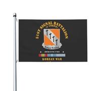 51E Bataillon De Transmissions - Guerre De Corée Drapeaux Avec Œillets Drapeau De Jardin Couleurs Vives Flag Pour Cour Extérieur Balcon 90X150Cm
