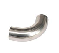 51mm 2" O/D 304 Stainless Steel Weld 90 Degree Elbow Tube Butt Pipe Fitting Straight pipe