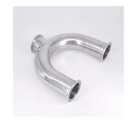 51mm 2" Pipe OD 2" Tri Clamp U Shaped Bend 3 Way SUS 304 Stainless Fitting Spliter Homebrew Beer