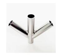 51mm 2" Pipe OD Butt Welding Oblique Y-Shaped 4 Way SUS 304 Stainless Fitting Spliter Homebrew Beer Wine