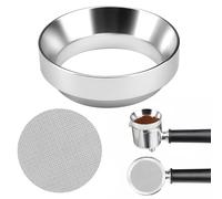 51mm Anneau de Dosage de Café, Entonnoir Café Magnétique Anneau de Dosage en Aluminium, Magnétique Bague De Dosage De Café, Entonnoir de Dosage à Expresso, pour Barista, Maison, Café (Argent)