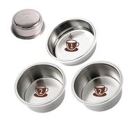 51mm Filtre à Café, Filtre à Café Réutilisable en Acier Inoxydable Filtres pour Cafetières Pressurisées 1 Tasse et 2 Tasses