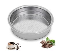 51mm Filtre Non-pressurisé, Filtre à Café en Acier Inoxydable Panier-filtre Monocouche Sans Pression, Panier-filtre à Expresso pour Accessoires de Café Capsule Réutilisable Rechargeable (Single Cup)