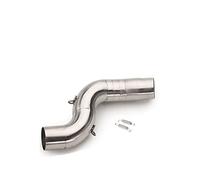51mm sans Lacet en Acier Inoxydable Moto Échappement Moyen Lien Tuyau Moto Systèmes D'échappement Coude pour ZX6R 636 2009-2019