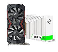 51RISC GeForce GTX 1660 Ti Carte graphique, 6 Go GDDR6 192 bits pour GPU Gaming PCIe 3.0 x16 DP HDMI DVI 1080P 2K Game PC Card 1660ti 4K 8K Affichage (GTX 1660 Ti - Rouge)