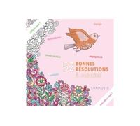 52 bonnes résolutions à colorier - Collectif - Larousse - broché - Livre-jeu