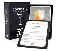 52 cartes flash de recettes de cocktails et de boissons mélangées - Instructions et astuces simples et faciles - Guide complet de concoction de mixologie et liste d'ingrédients - Maîtrisez l'art