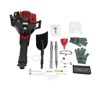 52 cc - Motoculteur portable à essence - 2 temps - 1900 W - Avec refroidissement par air - Fraise à la main - Pour racines, clôture, vignoble - 6500 tr/min