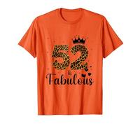 52 Et Fabuleuse Léopard 52e Anniversaire 52 Ans Cadeau Femme T-Shirt, Homme, Orange, M