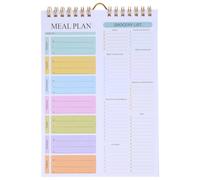 52 Feuilles Carnet de Planification des Dîners A5 à Spirale, Papier Pastel | Pages Détachables, Suivi Hebdomadaire des Repas et Listes, pour Courses Rapides Cuisine Ordonnée
