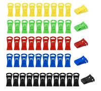 52 Grandes Pinces Chaussettes Machine a Laver,Pinces à Chaussettes pour sèche-Linge,Mini Pinces à Linge avec Crochets,Trieur de Chaussettes pour Machine à Laver (Multicolore)