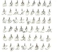 52 Letters Jewelry Making Silver Charms Mixed Smooth Tibetan Silver Metal Charms Pendants Diy For Necklace Bracelet Jewelry Making And Crafting Dexterous and professional