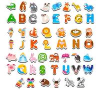 52 Lettres et Animaux Magnétiques, Aimants de Lettres Majuscules pour Réfrigérateur, Décorations de Réfrigérateur, Alphabet, Mots, Cognition, Jouet Educatif pour Enfants et Tout-Petits