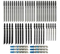 52 Piece Jigsaw Blade,10 Models High Carbon Steel Jigsaw Blades,Jigsaw Accessories for Jigsaws,Jigsaw Blades Set for Cutting Wood,Plastic and Metal