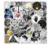 52 pièces d'autocollants astrologie, autocollants en vinyle de décoration esthétique pour album, ordinateur portable, enfant, adolescent, fille