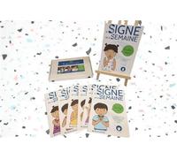 52 signes pour toute l'année Coffret de 52 signes de la Langue des Signes Française pour accompagner toute l’année - Nathalie Vigneau - Kestumdis - Coffret - Document jeunesse