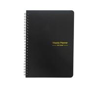 52 Week Planner 2025 Daily Full Page Self Discipline Punch Book One Calendar Janvier December Rangement artisanal (taille noir)