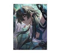 52 X 38 cm 500 Pcs Wooden Adult Jigsaw-Puzzles with Honkai Star Rail All Roles's Light Cones Paint