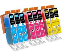 520 521 Ink Cartridges Compatible with Canon PGI-520 CLI-521 Pixma iP3600 iP4600 iP4700 MP550 MP540 MP560 MP620 MP630 MP640 MP980 MP990 MX870 MX880 MX870 MX880 600 Pack From 9