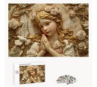 520 Pièces Puzzle Adulte - Fabrication en Bois Robuste (Pièces Standards) - Ange & Fleur - 52 x 38 cm - Décoration Murale et Détente - Article de Loisir Créatif pour Les 14 Ans et Plus P3#295